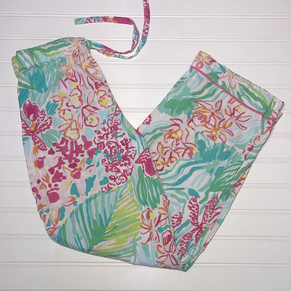 POTTERY BARN TEEN x LILLY PULITZER VGUC 100% Cotton Pajama Pants